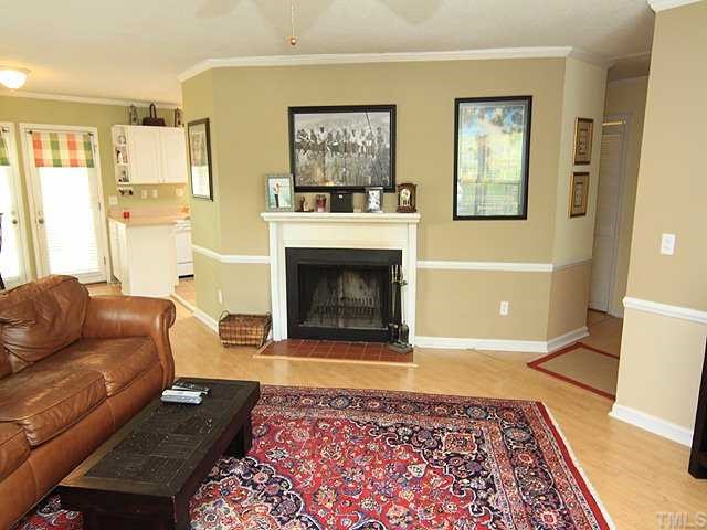 5312 McCormick Road Durham, NC 27713 - Photo 2 of 12 Large Family room with wood buring Fireplace