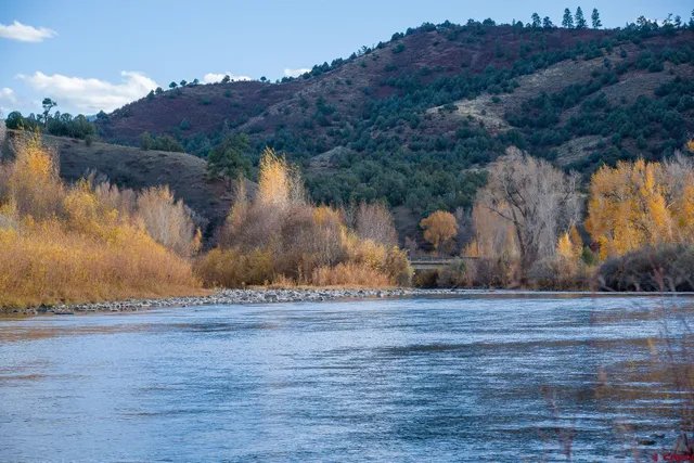 a view of a lake with mountain view