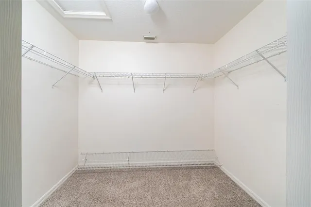 a view of a room with empty racks