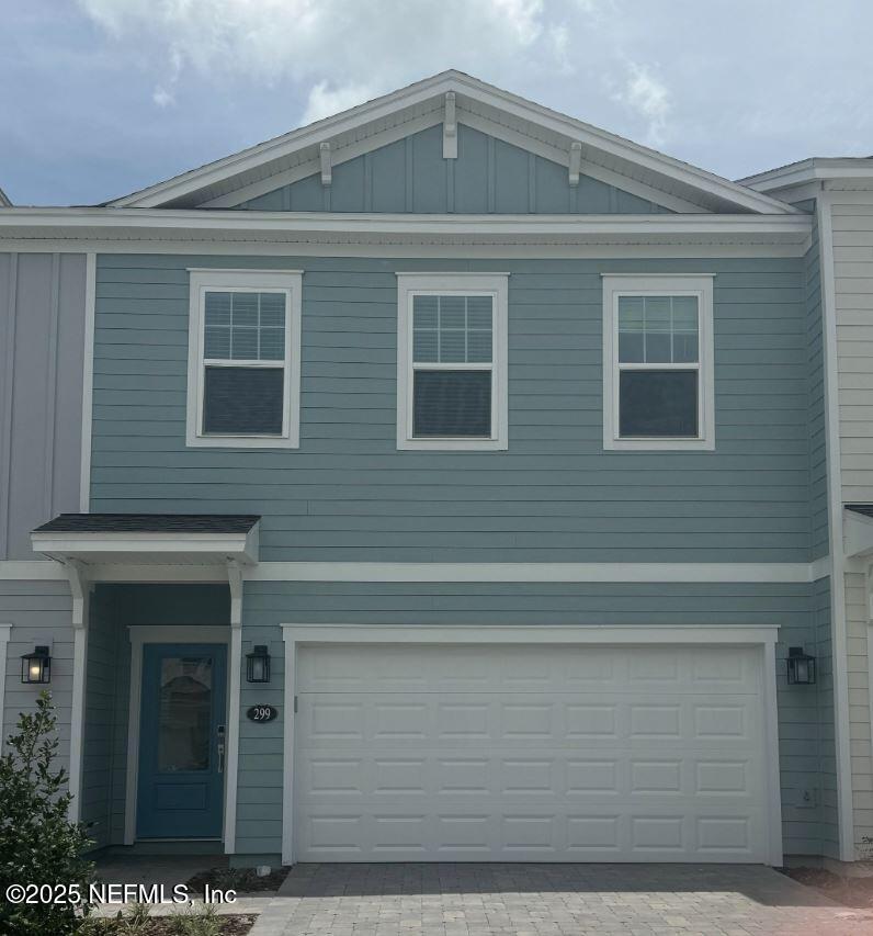 a front view of a house