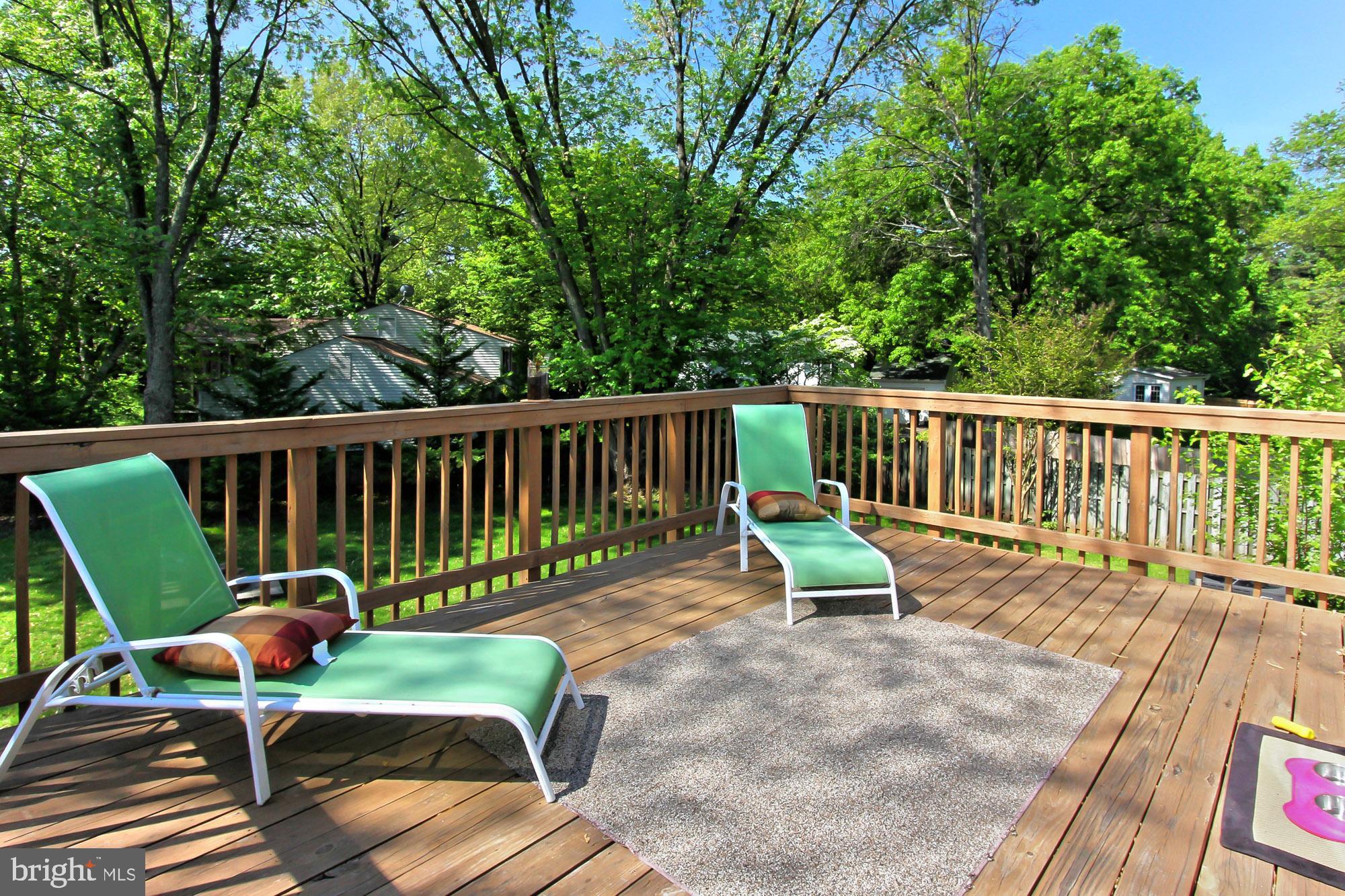 12809 Wrexham Road Herndon, VA 20171 - Photo 14 of 38 Deck Offers View of Lovely Backyard