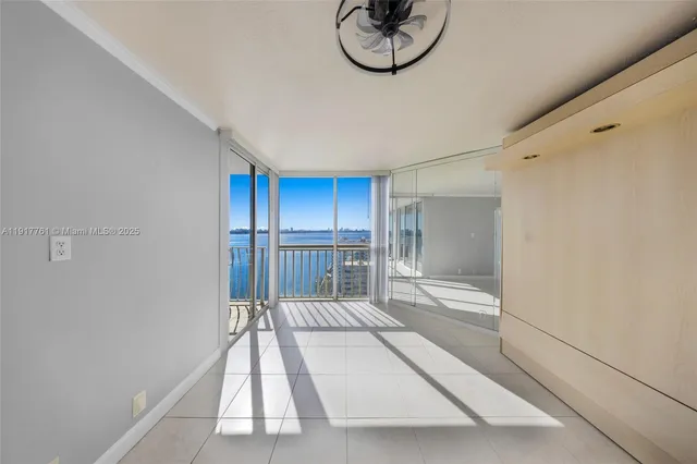 a view of an empty room