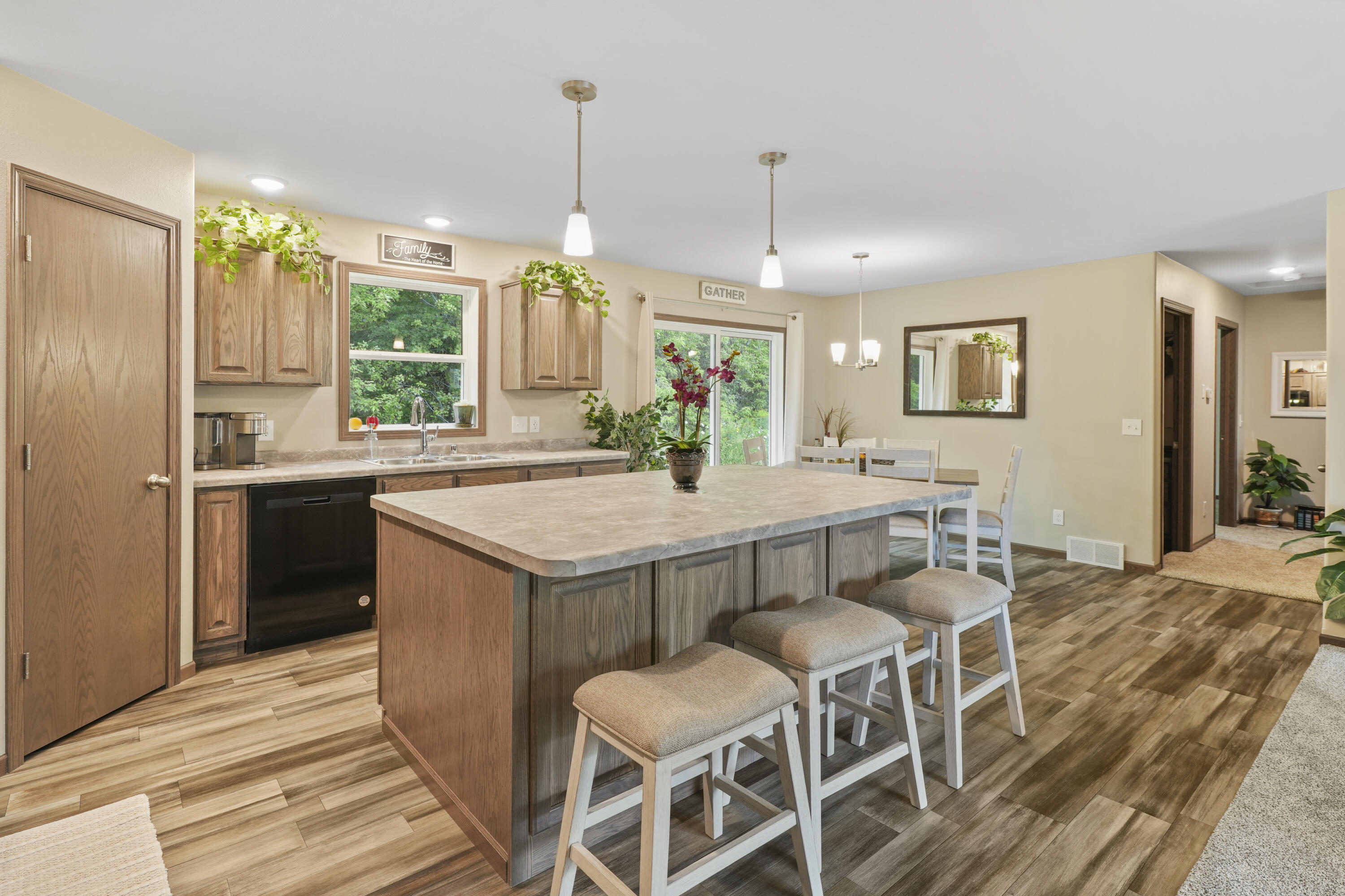1296 Bluff Road Whitewater, WI 53190 - Photo 7 of 17 Spacious Kitchen Island
