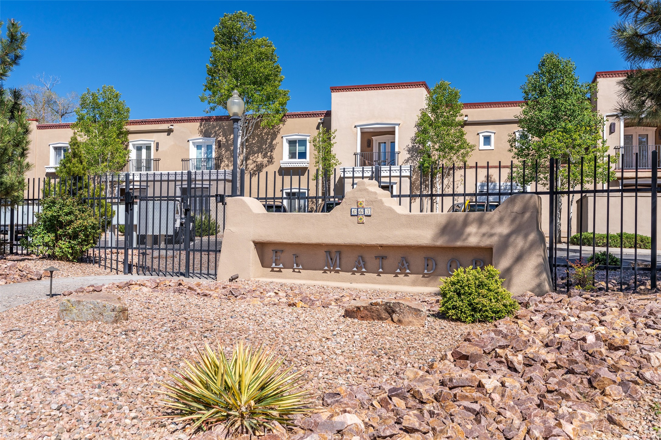 663 Bishops Lodge Road, Unit 50 Santa Fe, NM 87501 - Photo 16 of 16 El Matador community gated entrance