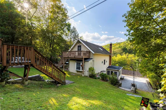 a house that has a tree in it