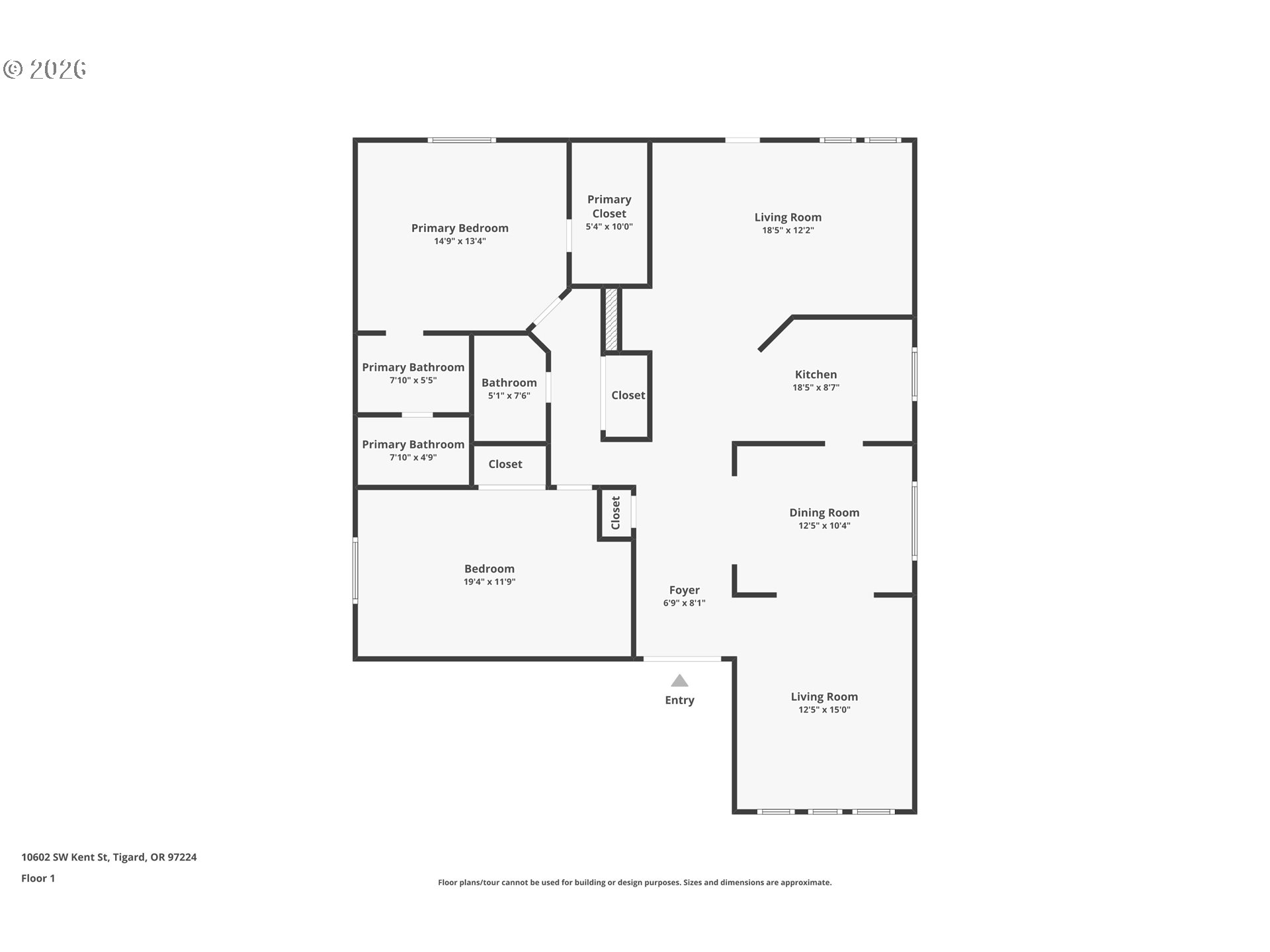 10602 Southwest Kent Street Portland, OR 97224 - Photo 31 of 31 Floor Plan