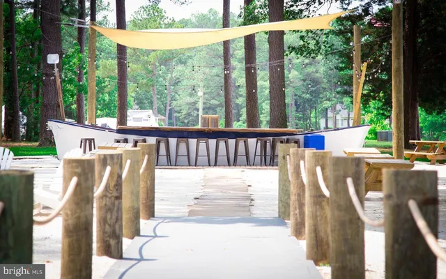 a view of a lake with houses