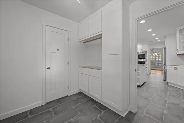 a view of a yard with swimming pool