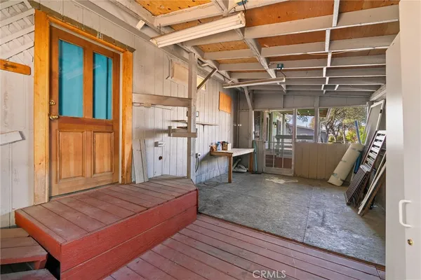 a view of a porch