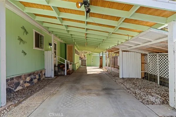 a backyard of a house