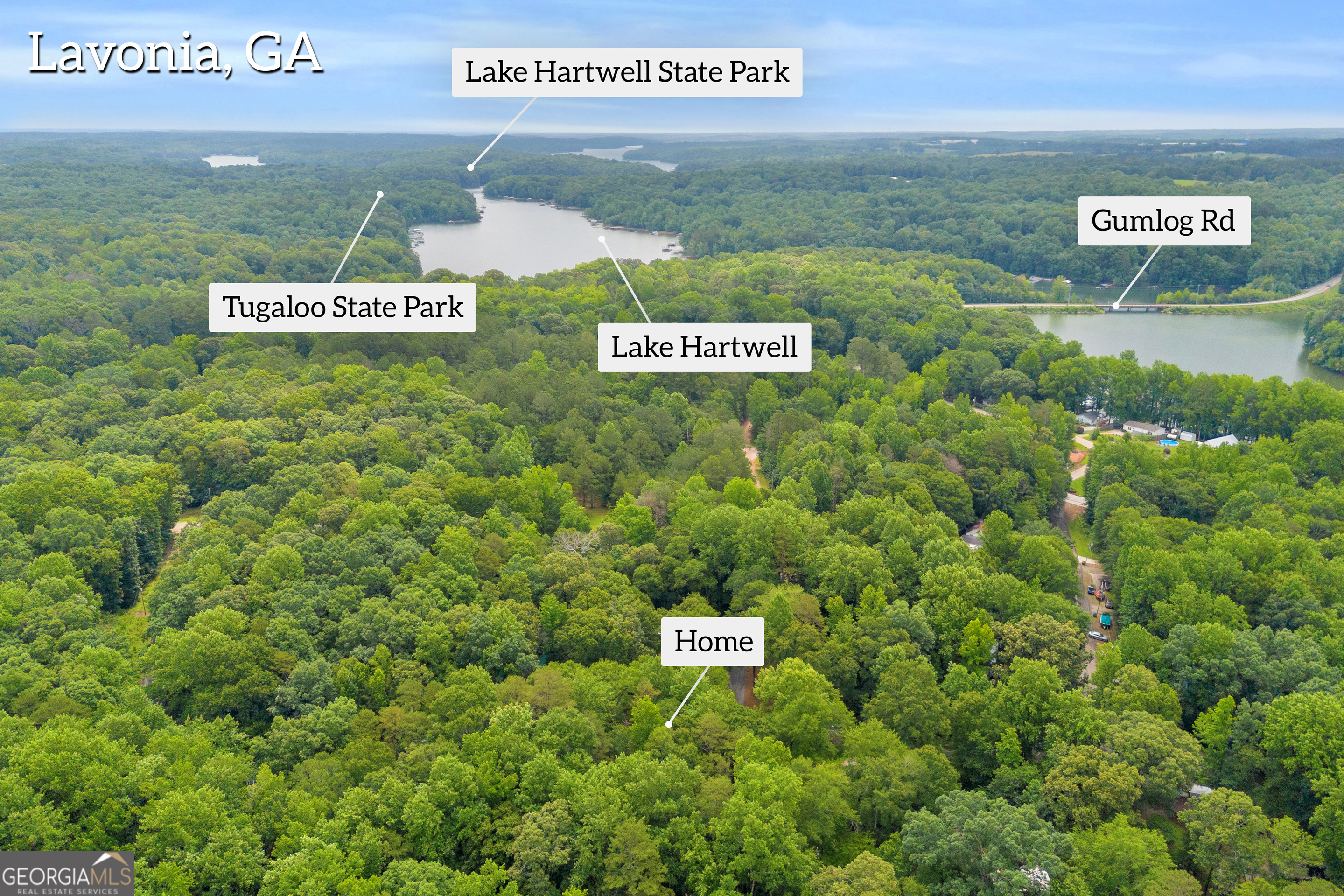 162 Stillwater Road Lavonia, GA 30553 - Photo 38 of 45 a view of a sign board with city view