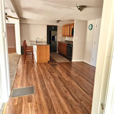 a backyard of a house