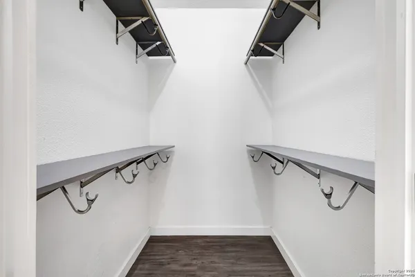a view of a walk in closet