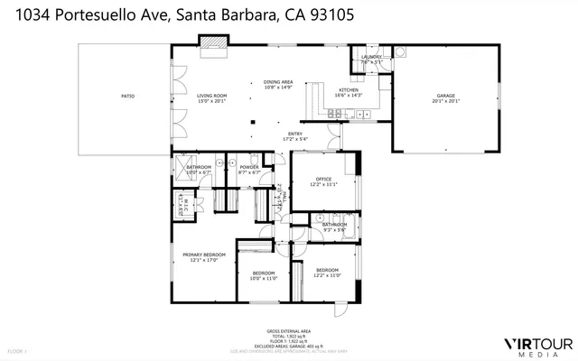 $1,950,000 | 1034 Portesuello Avenue, Santa Barbara, CA 93105