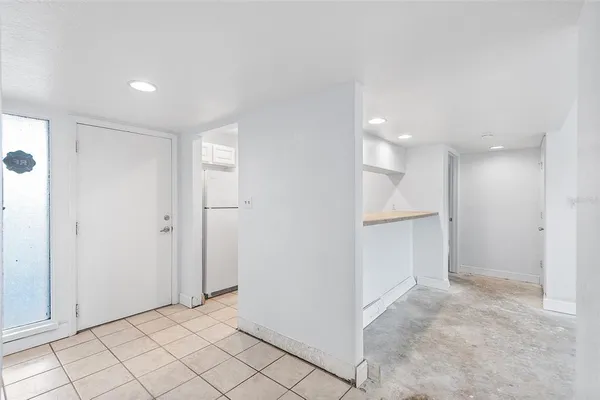 a view of an empty room