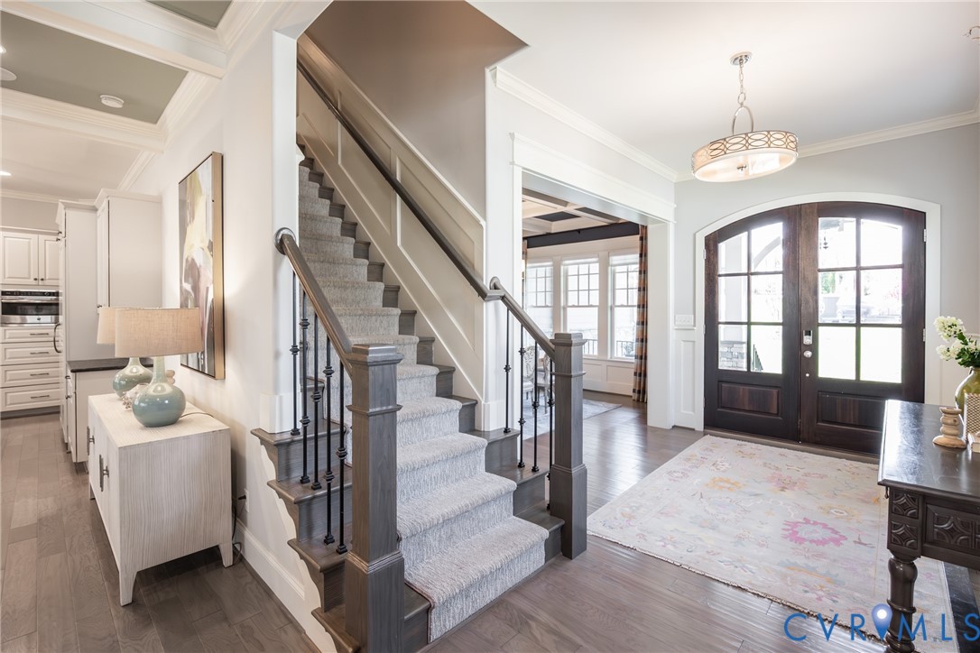 16136 Old Castle Road Midlothian, VA 23112 - Photo 26 of 76 Beautiful staircase leading to bedrooms