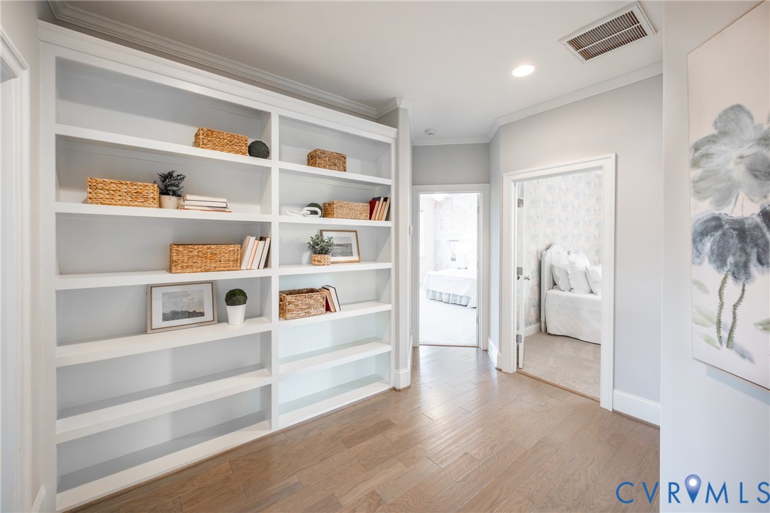 16136 Old Castle Road Midlothian, VA 23112 - Photo 27 of 76 Built-in bookcases in second floor hallway