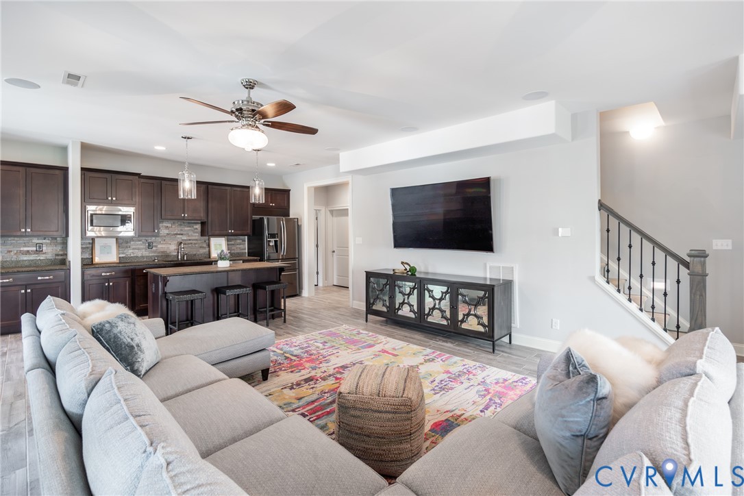 16136 Old Castle Road Midlothian, VA 23112 - Photo 62 of 76 Featuring ceiling fan and pendant lights