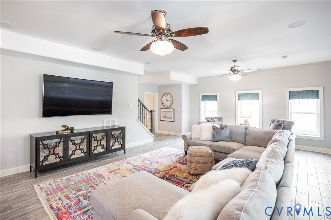 16136 Old Castle Road Midlothian, VA 23112 - Photo 63 of 76 Large mounted TV, perfect for movie nights
