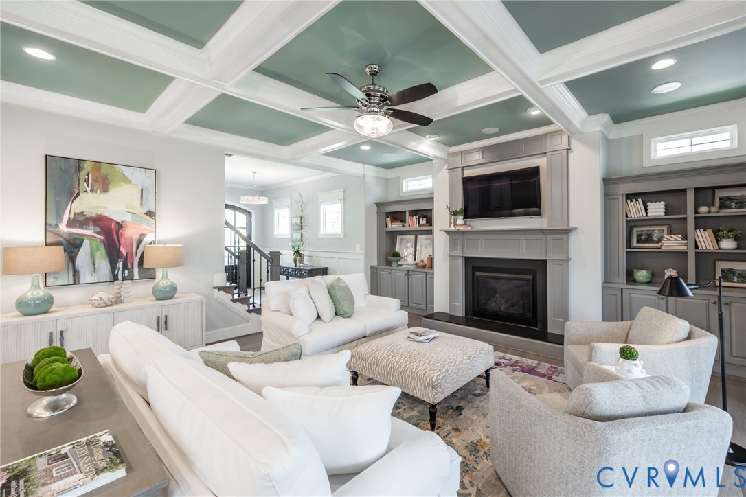 16136 Old Castle Road Midlothian, VA 23112 - Photo 8 of 76 Gas fireplace and built in SONOs speakers in many