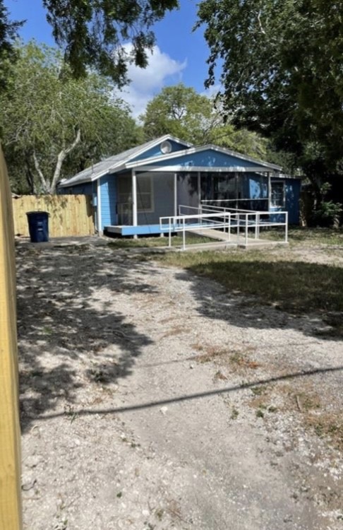 516 Sodville Street Sinton, TX 78387 - Photo 2 of 11 a front view of house with yard space and swimming pool