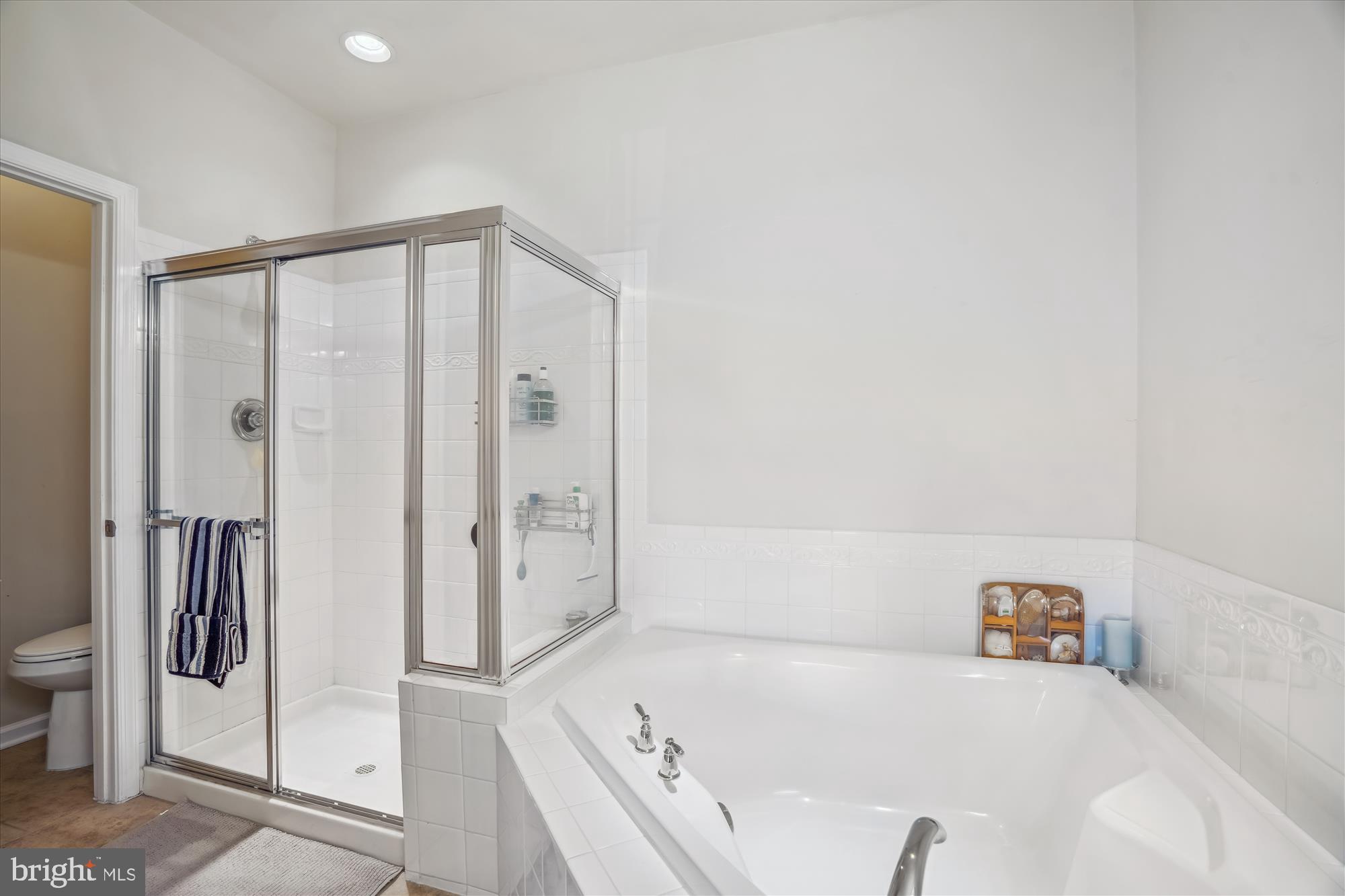 910 Hall Station Drive, Unit 202 Bowie, MD 20721 - Photo 25 of 44 a bathroom with a bathtub and a shower