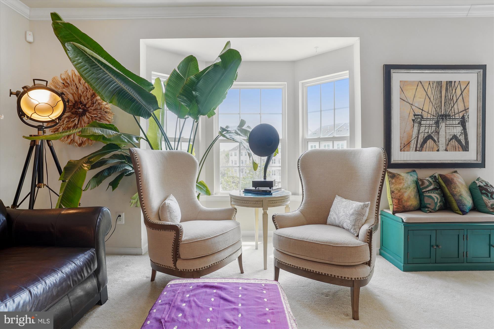 910 Hall Station Drive, Unit 202 Bowie, MD 20721 - Photo 9 of 44 a living room with furniture flowerpot and window