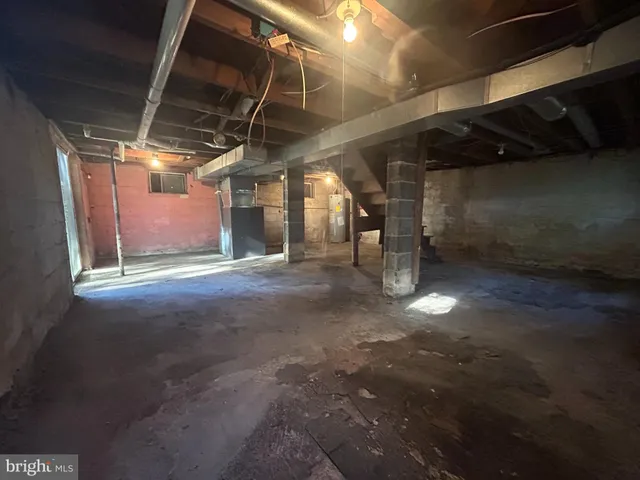 a view of a storage room