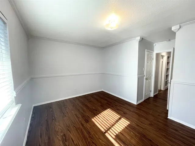 a empty room with a window