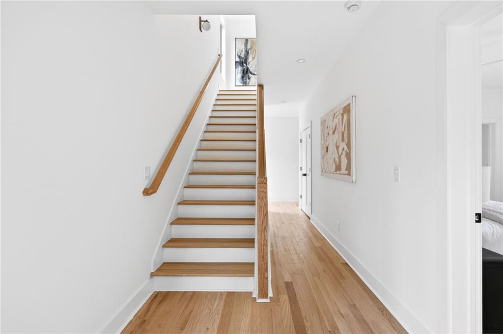 1348 Finley Street Northeast Atlanta, GA 30307 - Photo 37 of 47 a view of entryway with wooden floor
