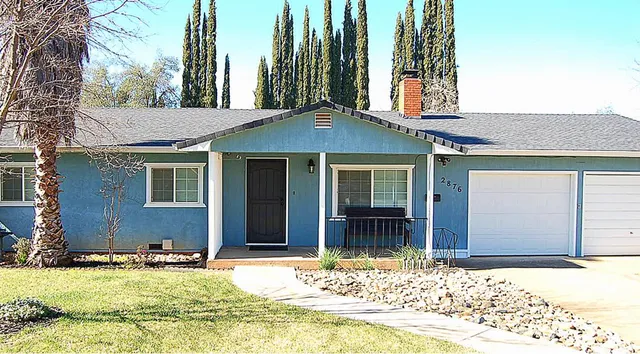 an entrance view of a house