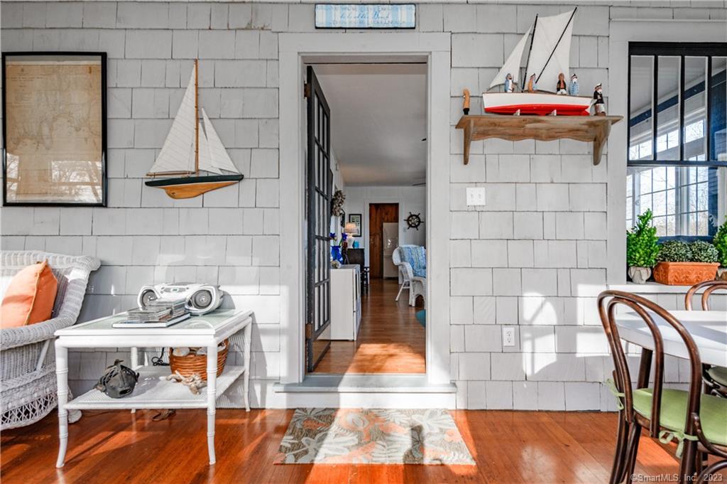 6 Seaview Road Old Lyme, CT 06371 - Photo 1 of 1 Front Entry Into Enclosed Porch
