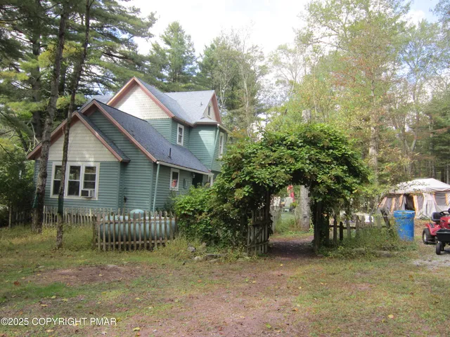a front view of a house