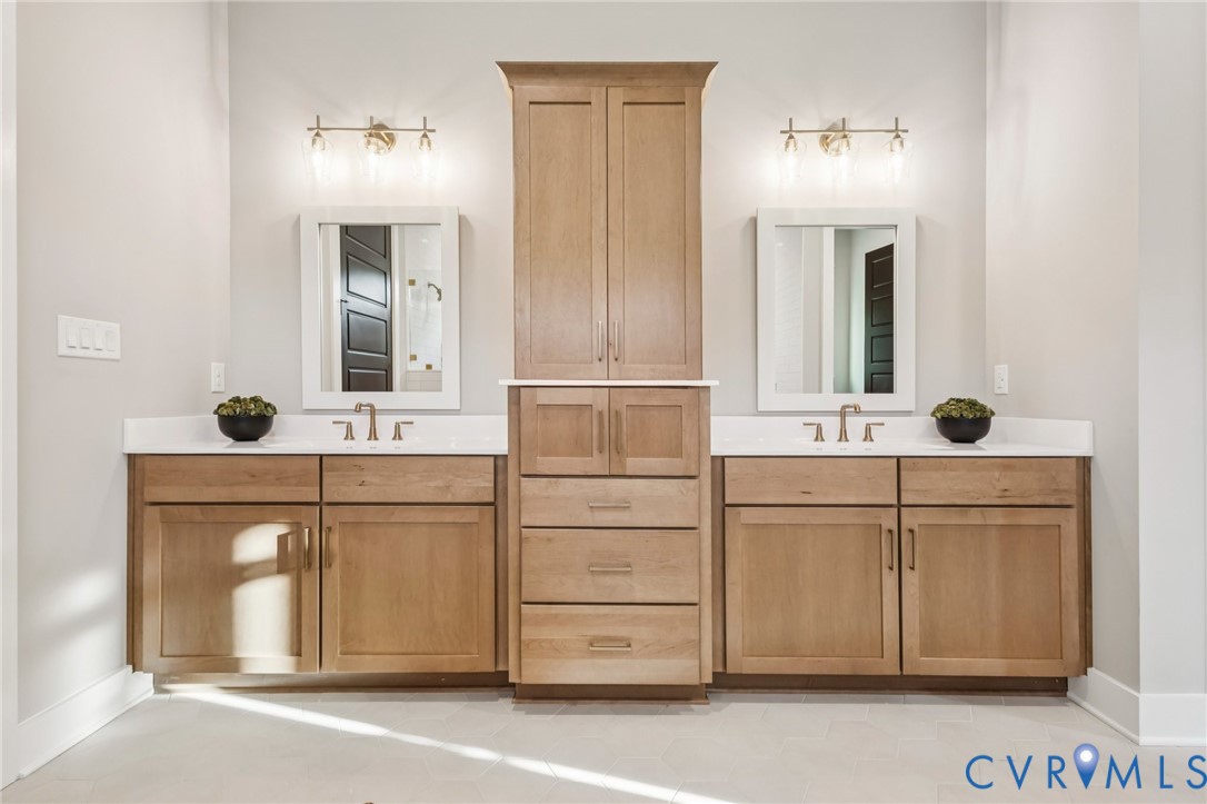 2 Rock Canyon Road Beaverdam, VA 23015 - Photo 23 of 31 a kitchen with white cabinets and white appliances