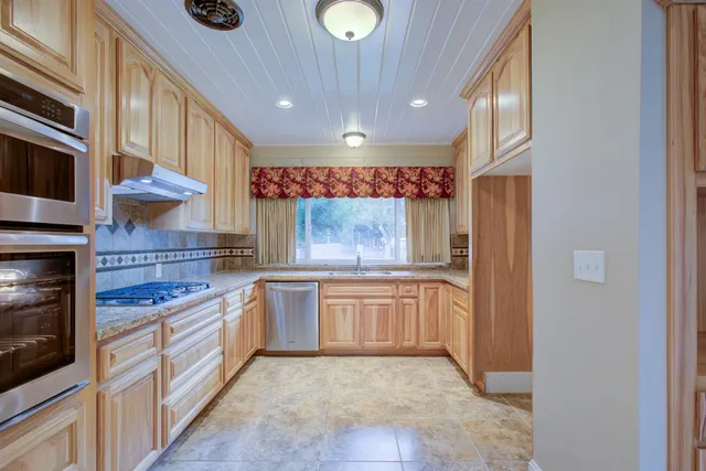 a view of a livingroom with a chandelier