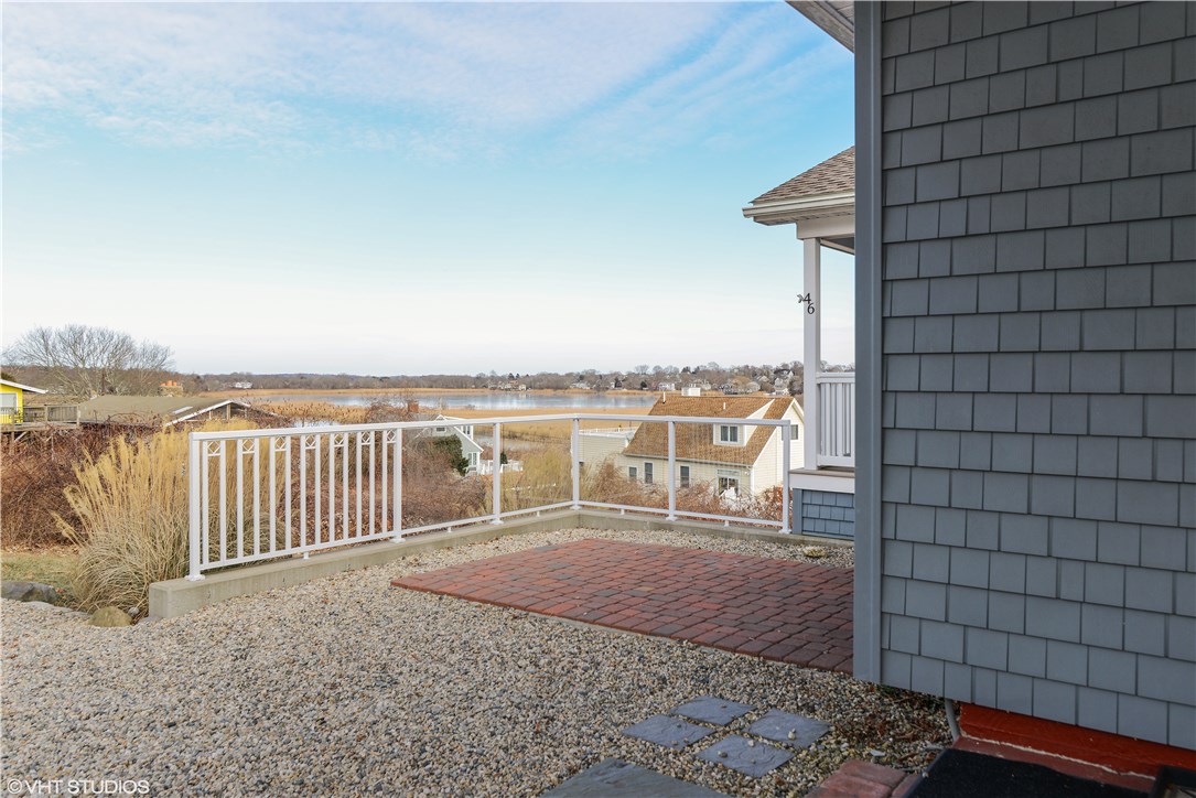 46 Conanicut Road Narragansett, RI 02882 - Photo 20 of 36 Upper level entrance with Wesquage Pond in the background.