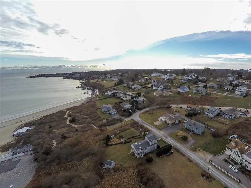 46 Conanicut Road Narragansett, RI 02882 - Photo 28 of 36 A GOOD VIEW OF THE BOARDWALK AND ASSOCIATION BEACH. THE SUBJECT PROPERTY IS HALFWAY UP THE PHOTO ON THE RIGHT SIDE.