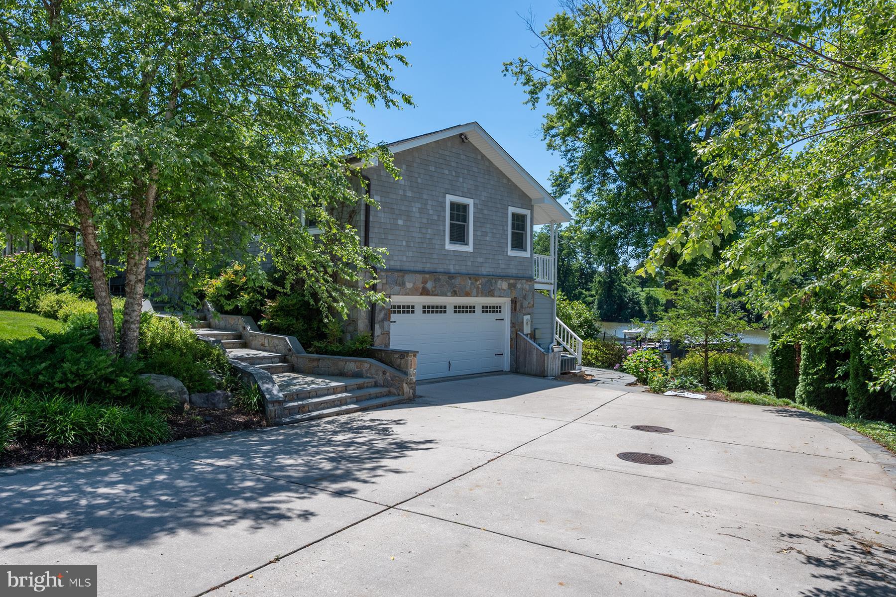 252 Providence Road Annapolis, MD 21409 - Photo 55 of 63 2-car garage; notice the gorgeous stone walk