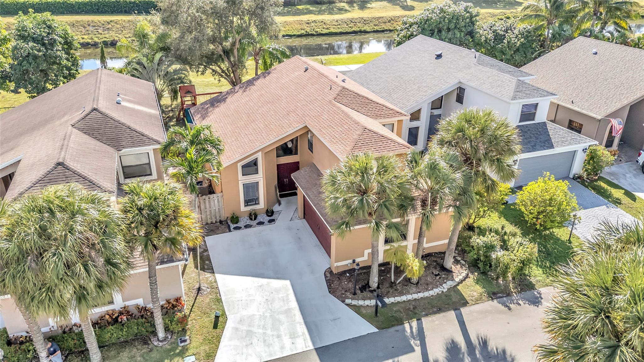 8610 Kimble Way Boca Raton, FL 33433 - Photo 21 of 26 an aerial view of a house with yard swimming pool and outdoor seating