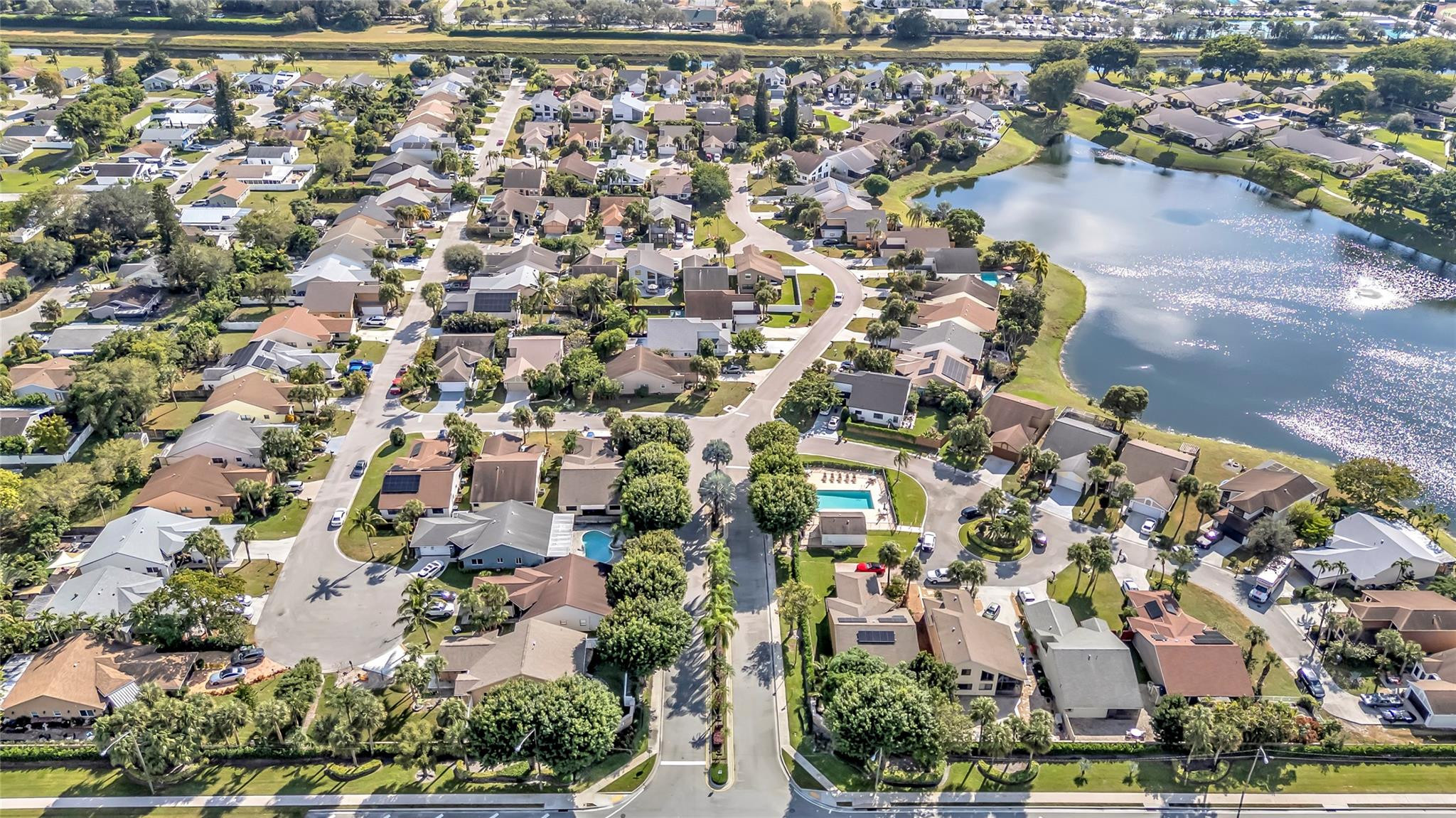 8610 Kimble Way Boca Raton, FL 33433 - Photo 22 of 26 an aerial view of residential houses with outdoor space