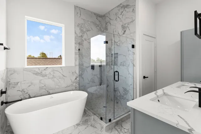 a bathroom with a sink and a bathtub