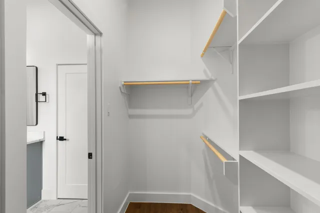 a view of walk in closet