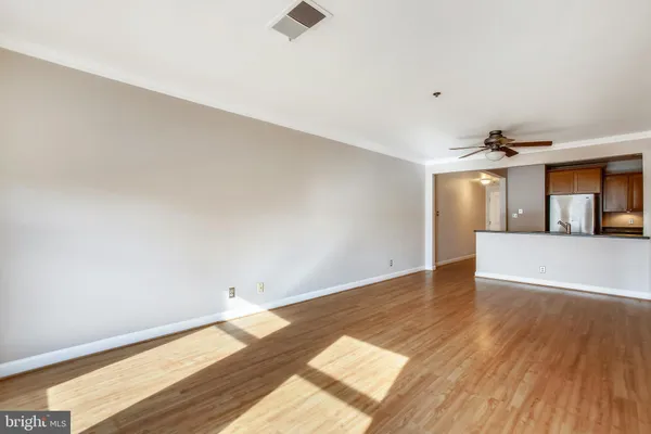 a view of livingroom with hardwood