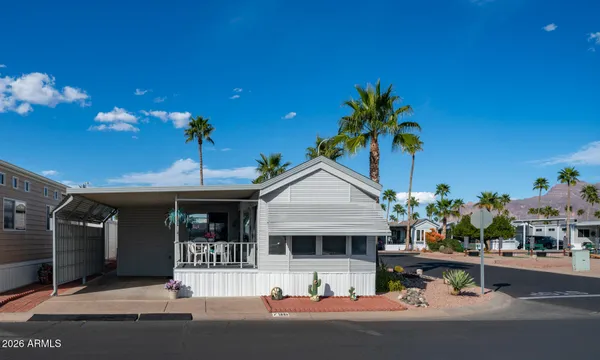 a view of a house with a patio