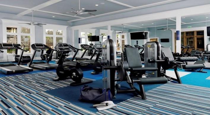 4596 Almada Lane Wesley Chapel, FL 33543 - Photo 38 of 56 a view of a room with gym equipment