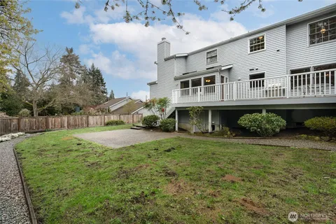 a house view with a garden space