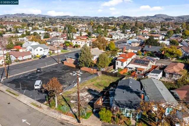 an aerial view of a city