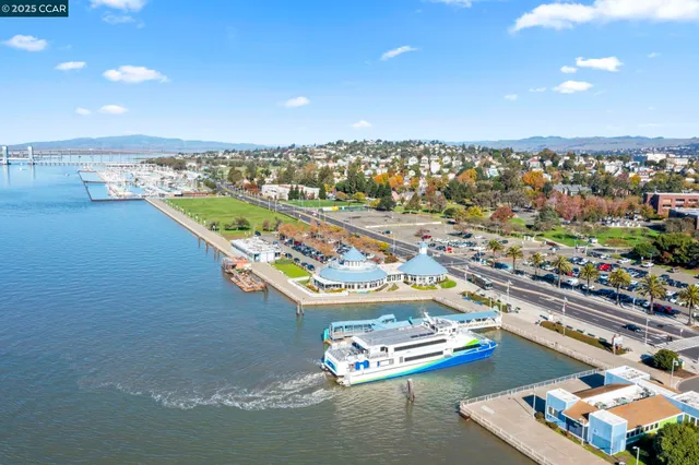 an aerial view of a city