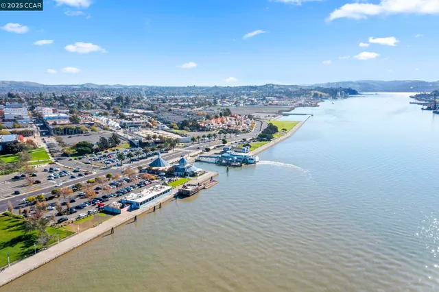 an aerial view of a city