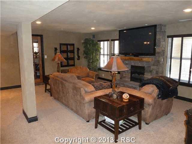 9080 Hardin Road Colorado Springs, CO 80908 - Photo 14 of 25 Finished walk out basement. TV included with almost all furniture!